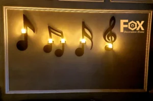 ديكور حائط LED مودرن لغرف المعيشة من Fox Group